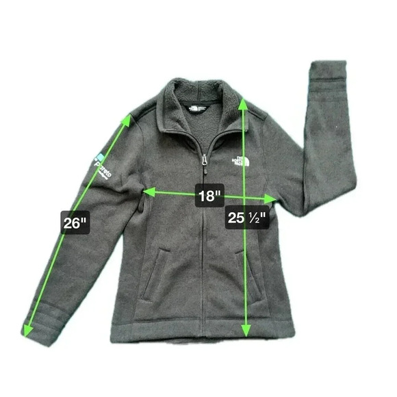 The North Face Jacket Womens Size S/P Full Zip High Neck Company Embroidery - Picture 4 of 7